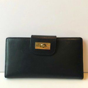 J.CREW SOFT BLACK WALLET